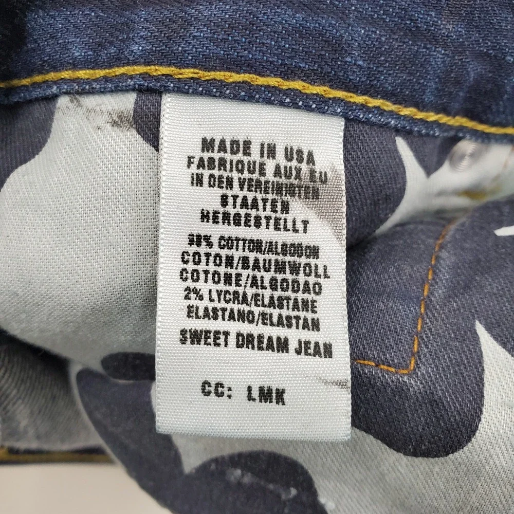 Lucky Brand Womens 4/27 Dark Wash Low Rise Bootcut Jeans‎ Classic Retro Denim